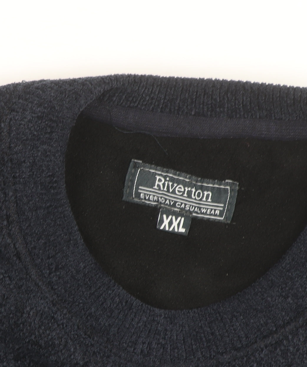 Riverton Men’s Navy Blue 2XL Pullover Fleece Crew Neck Jumper