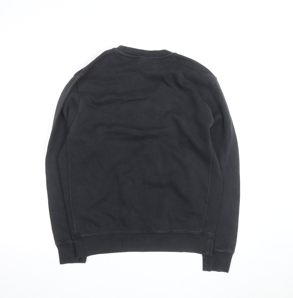 MNG Men's Black V-Neck Cotton Pullover Jumper Size M