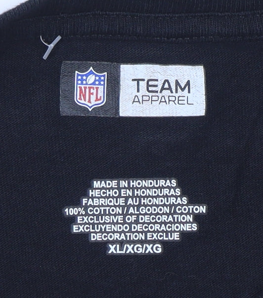 NFL Team Apparel Men's Black XL Steelers Long Sleeve Football T-Shirt