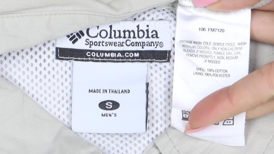 Columbia Mens Beige S Outdoor Fishing Basic Jacket Cotton Lightweight