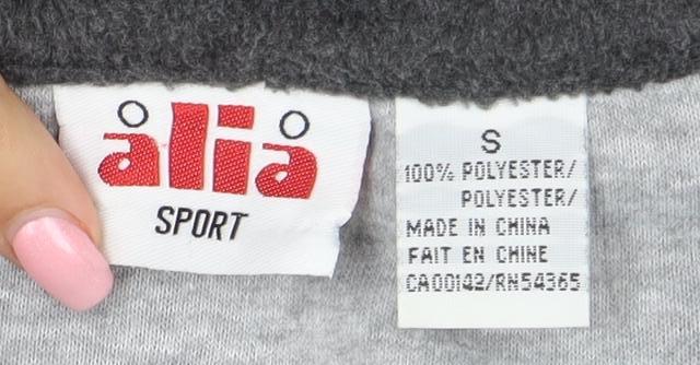 Fila Women’s Grey Colourblock Fleece Full Zip Jacket Size S