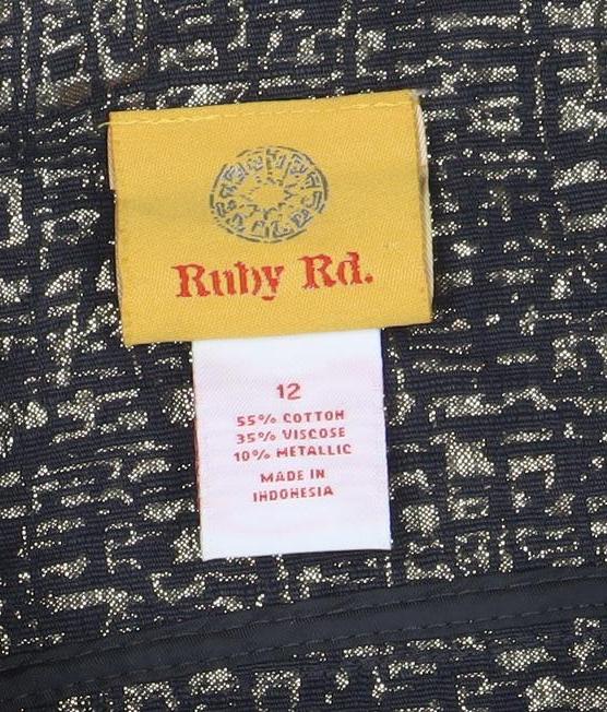 Ruby Rd. Women’s Gold Woven Long Sleeve Suit Jacket Size 12