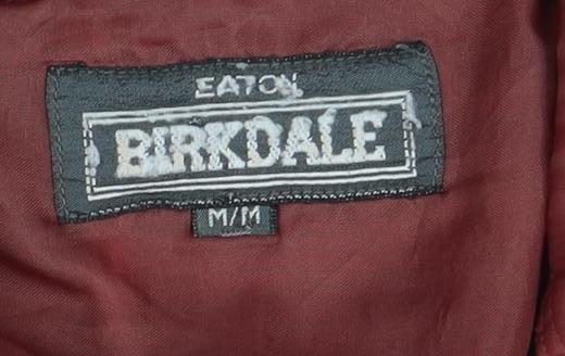 Birkdale Men's Red Plaid Flannel Long Sleeve Button-Up Shirt Size M