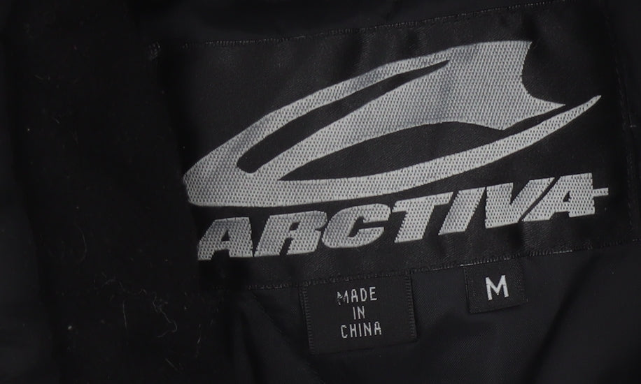 Arctiva Men's Black M Motorcycle Waterproof Jacket with Belt