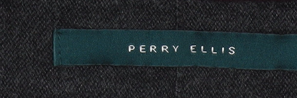 Perry Ellis Men's Multicoloured V-Neck Cotton Blend Jumper Size M