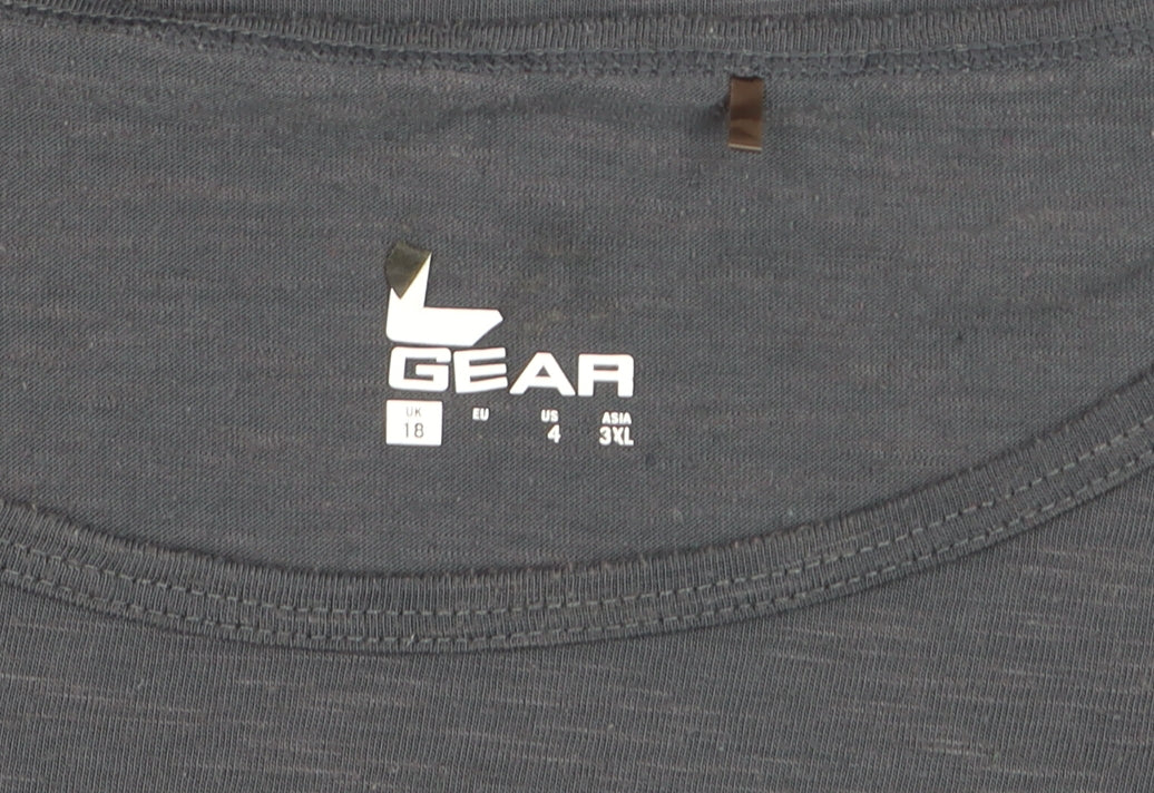 LA Gear Womens Grey Size 18 Lightweight Short Sleeve T-Shirt