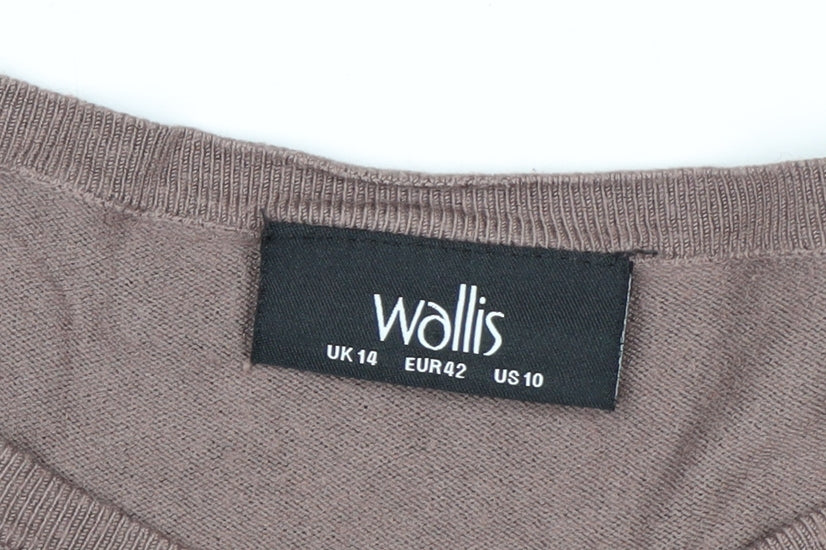 Wallis Women’s Multicoloured Stripe Long Sleeve Knit Jumper UK 14