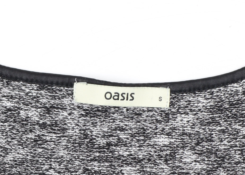 Oasis Women’s Grey Knit Sleeveless Pullover Jumper Size S