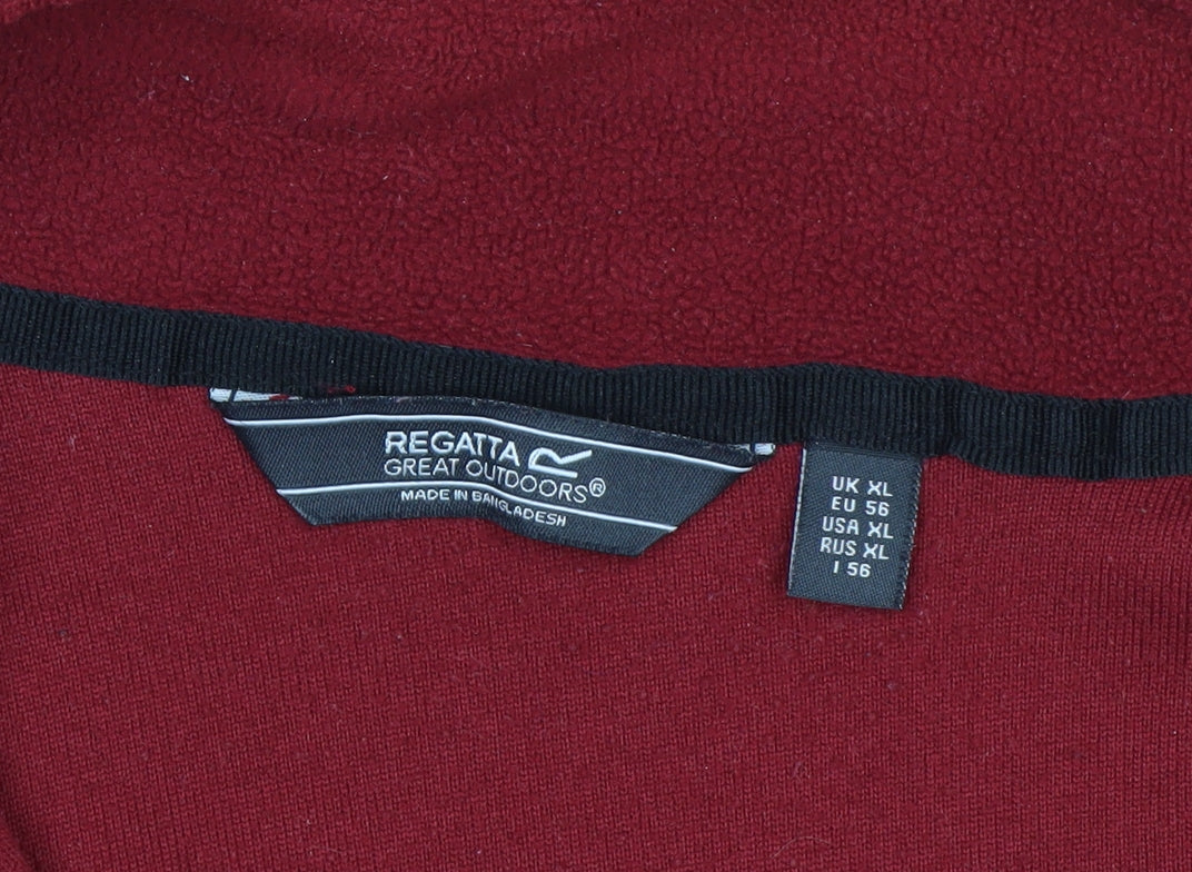 Regatta Men's Red XL Fleece 1/2 Zip Pullover Outdoor Sweatshirt
