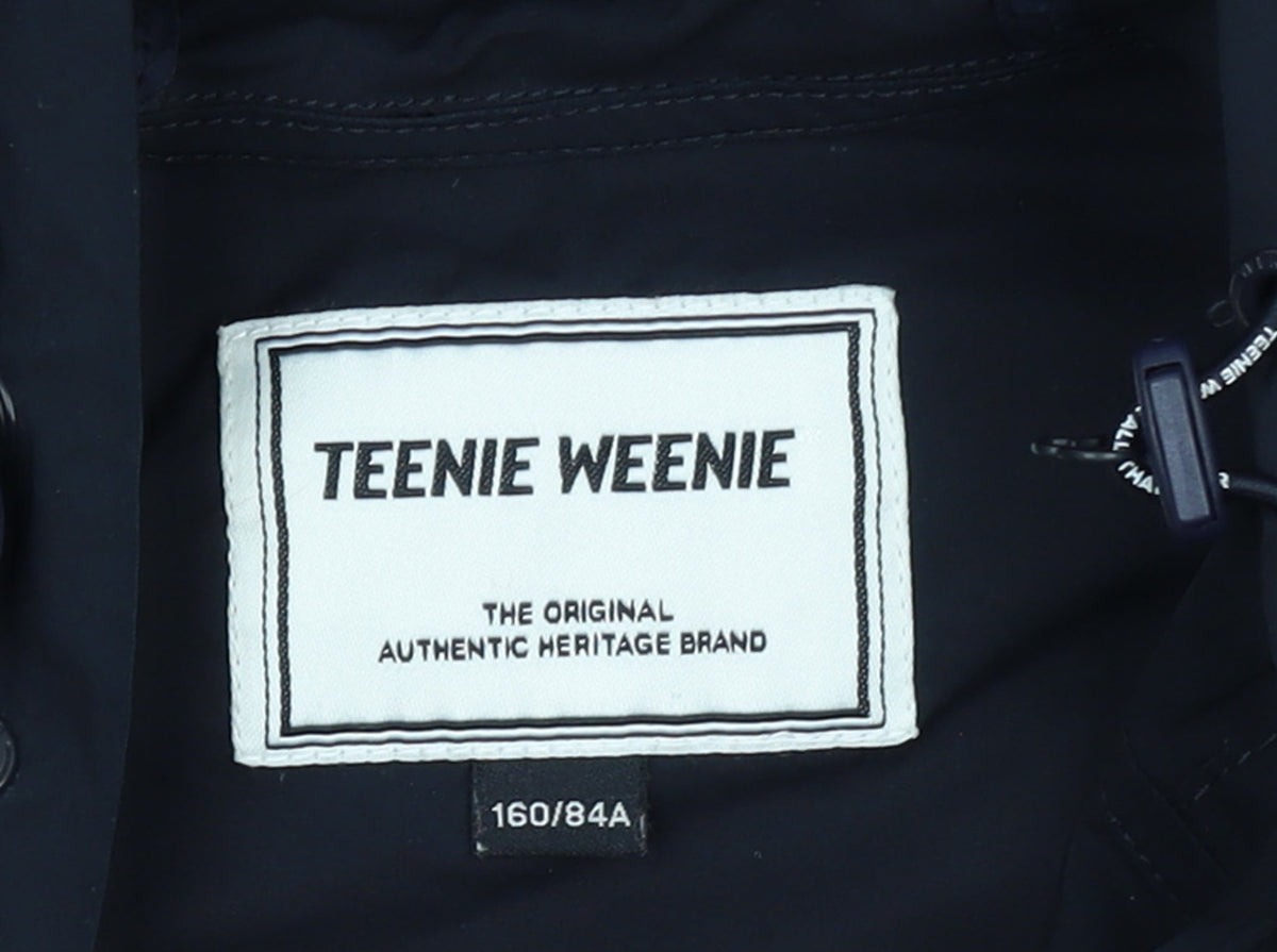 Teenie Weenie Girls Black Hooded Zip Shirt Dress 14 Years Casual Sportswear