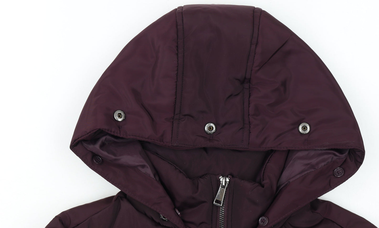 Dorothy Perkins Women's Purple Size 6 Hooded Puffer Coat