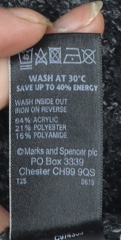 Marks & Spencer Women’s Grey Knit Open Front Cardigan M