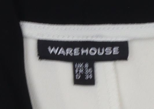 Warehouse Women's White Sleeveless Wrap Blouse Size 8