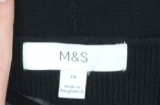 Marks and Spencer Women's Black Size 18 Open Front Cardigan