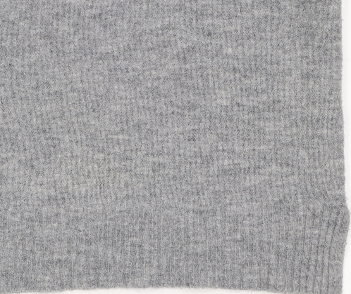 Whistles Women’s Grey Mock Neck Wool Blend Pullover Jumper M