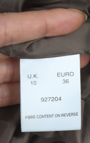 Eastex Women’s Brown Quilted Mid-Length Jacket UK 10 Regular Fit
