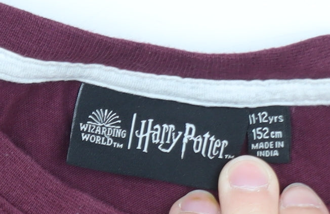 Harry Potter Boys Red Platform 9¾ Graphic T-Shirt 11-12 Years