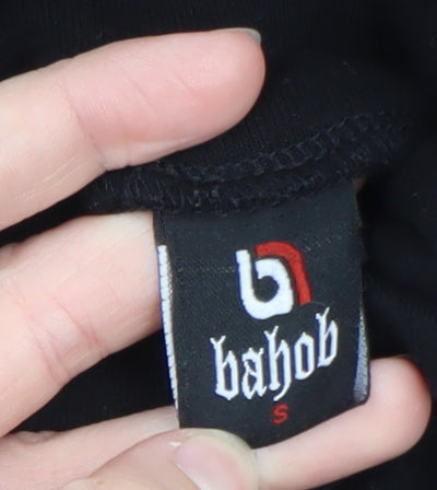 Bahob Women's Black Roll Neck Long Sleeve Basic Top Size S