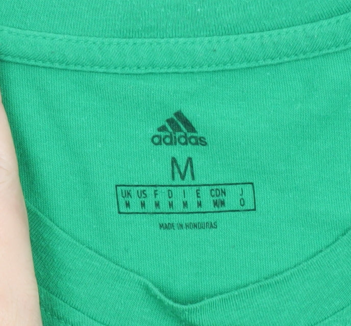 Adidas Men's Green Dallas Stars Graphic Short Sleeve T-Shirt M