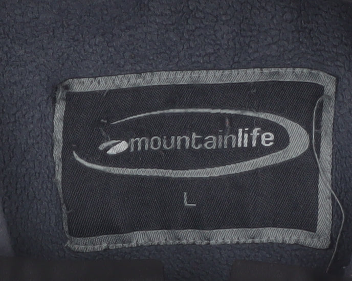 Mountain Life Men’s Black L Water Resistant Jacket Outdoor