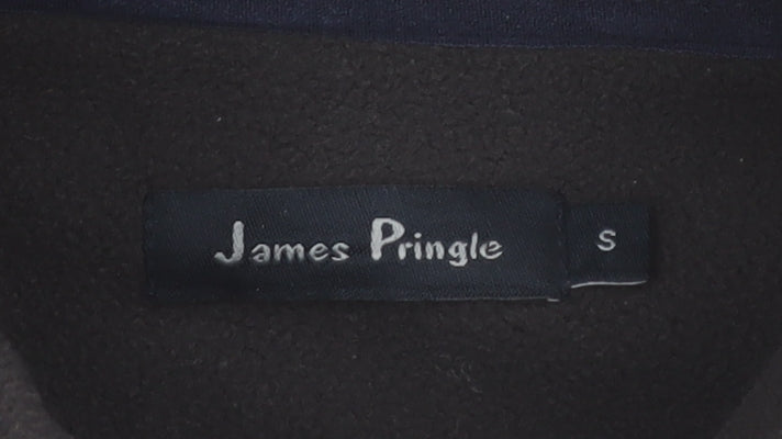 James Pringle Men's Black Fleece Full Zip Jacket Size S