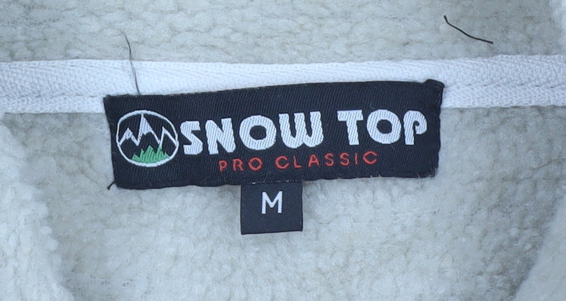 Snow Top Men's Brown Fleece Full Zip Jacket Size M Outdoor Casual