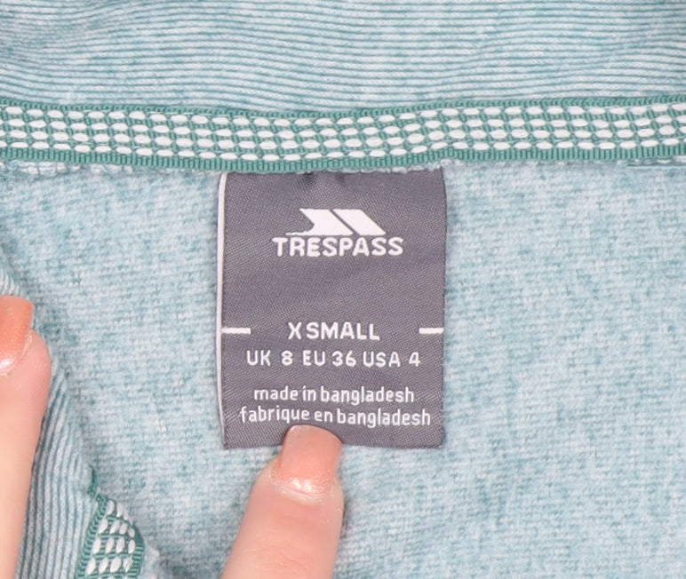 Trespass Women’s Blue 1/2 Zip Pullover Sweatshirt UK 8 XS