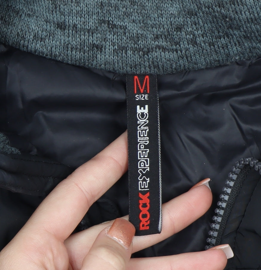 Rock Experience Men's Black M Soft Shell Fleece Jacket