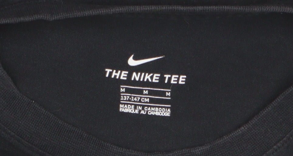 Nike Boys Black 'Just Do It' Graphic T-Shirt 10-11 Years