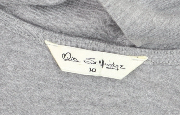 Miss Selfridge Women’s Grey Sleeveless Bodycon Midi Dress Size 10