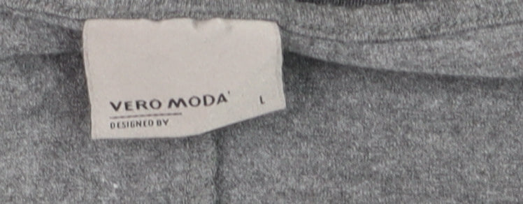 Vero Moda Women’s Grey Jersey T-Shirt Dress Size L Casual
