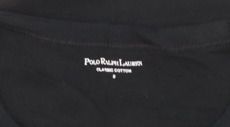 Polo Ralph Lauren Men's Black Cotton Crew Neck T-Shirt Size S