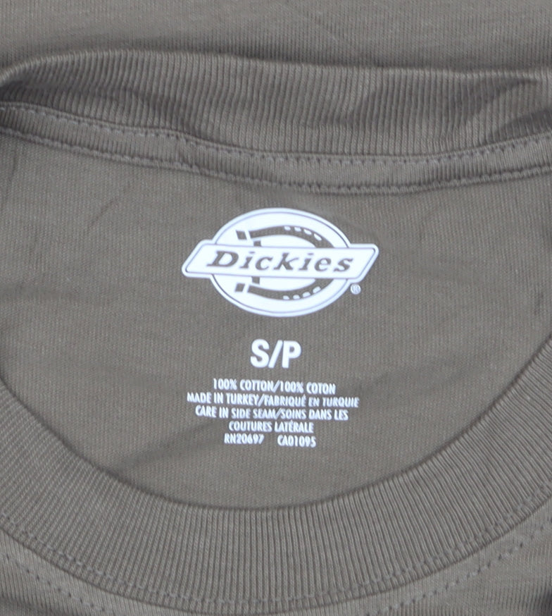 Dickies Men's Brown Graphic Print Cotton Crew Neck T-Shirt Size S