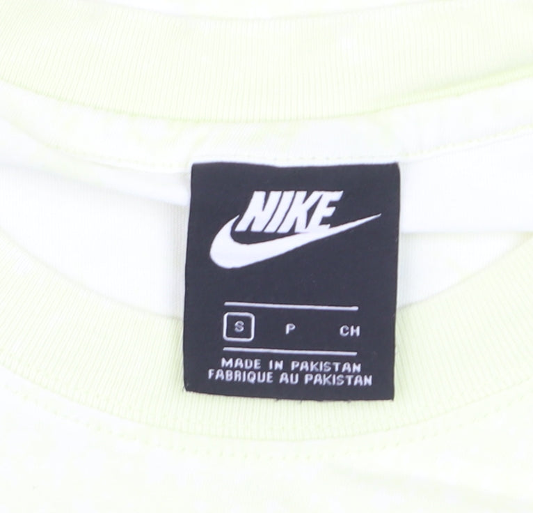 Nike Men Yellow Sleeveless Tank Top Small 100% Cotton Athletic Gymwear