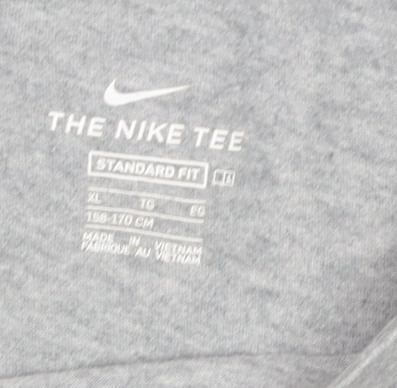 Nike Boys Grey XL Just Do It T-Shirt Short Sleeve Sports Tee