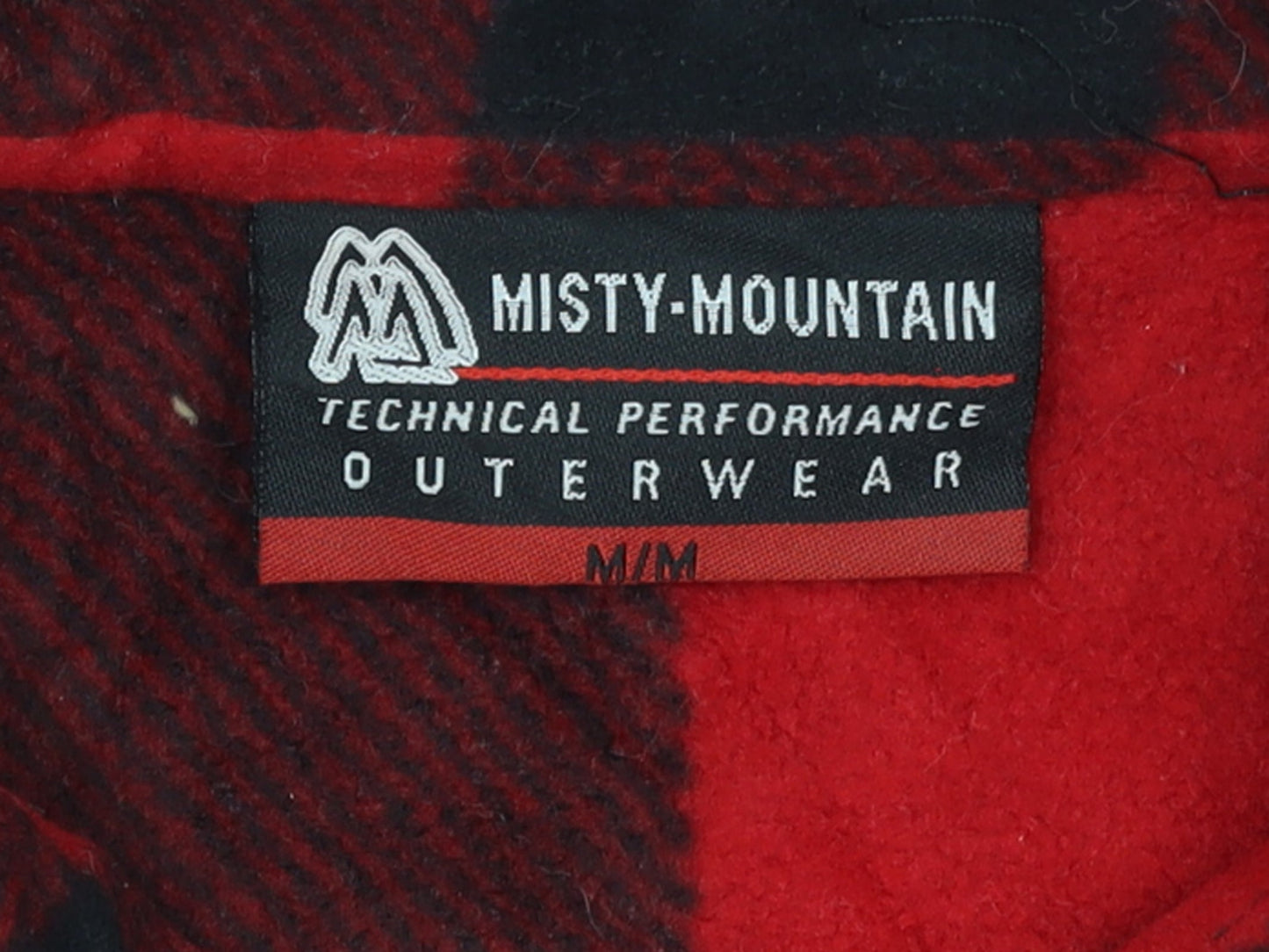 Misty Mountain Mens Red Check Flannel Outdoor Jacket M