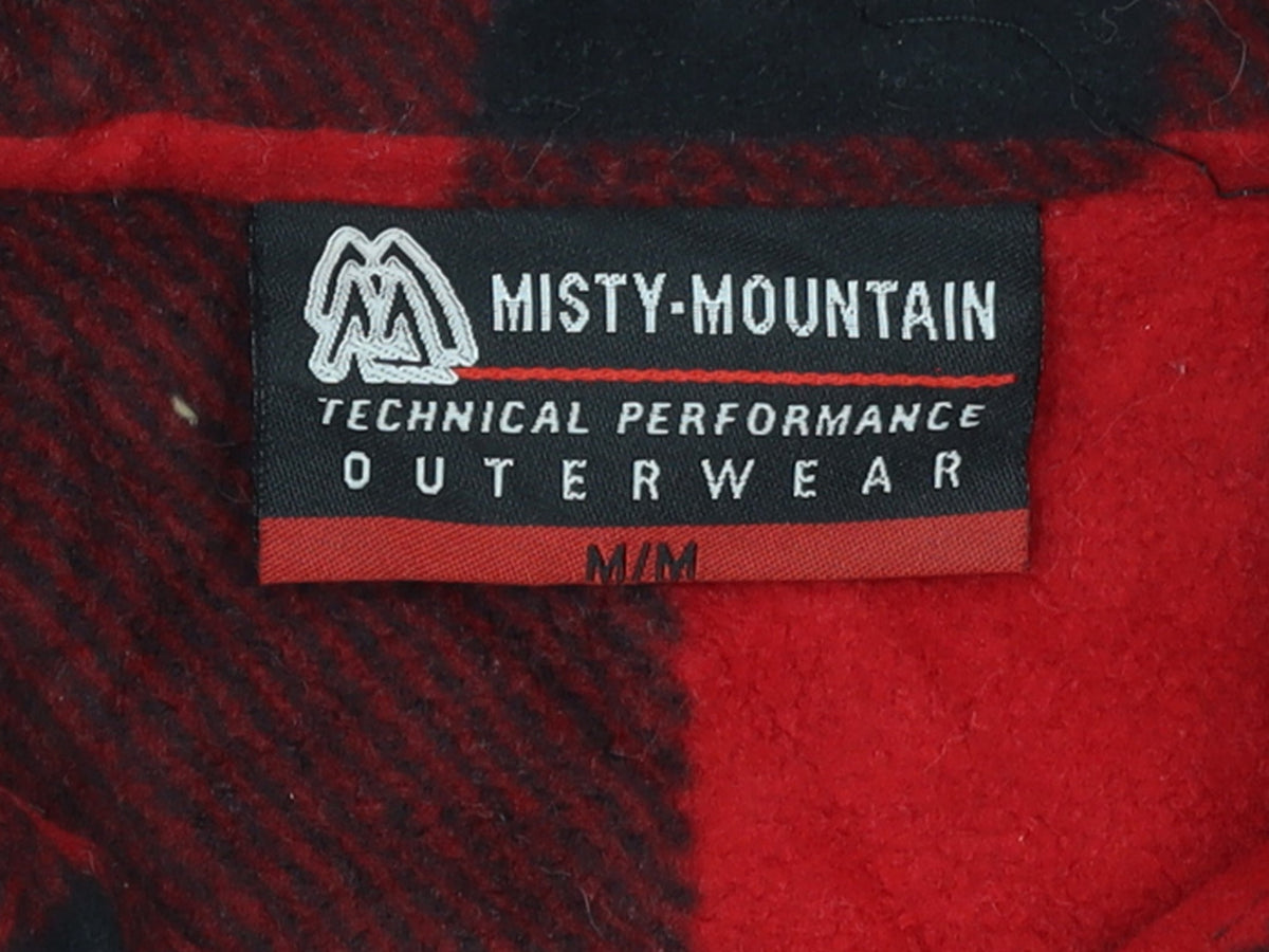 Misty Mountain Mens Red Check Flannel Outdoor Jacket M