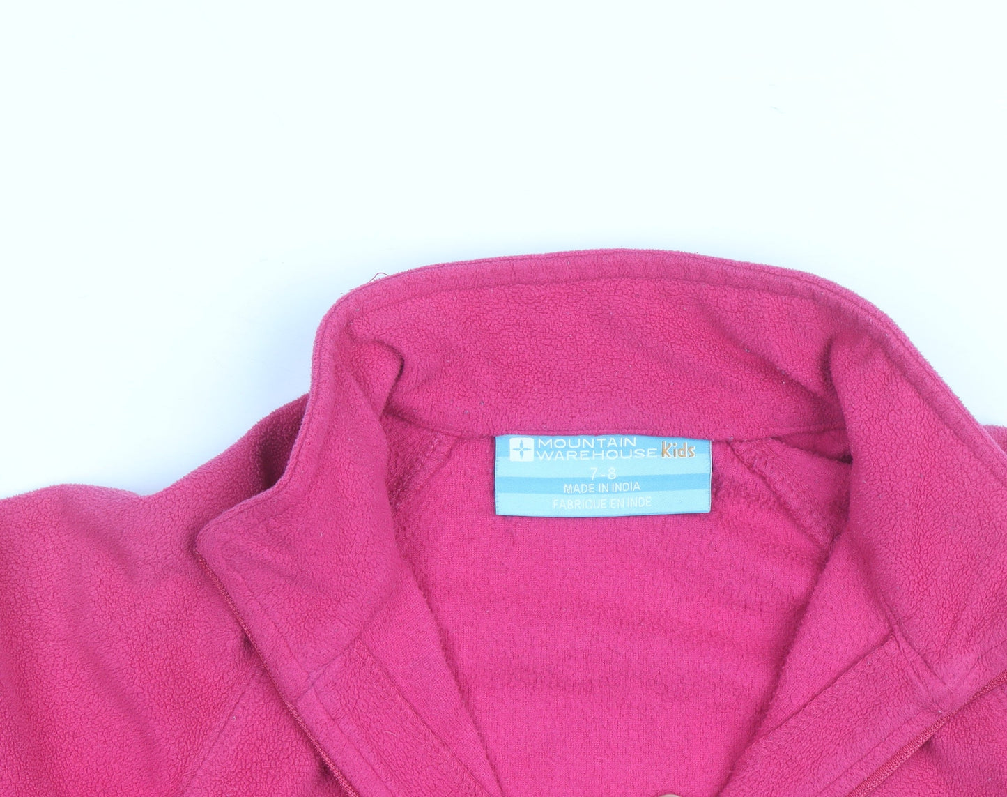 Mountain Warehouse Girls Pink Fleece Full Zip Sweatshirt 7-8 Years