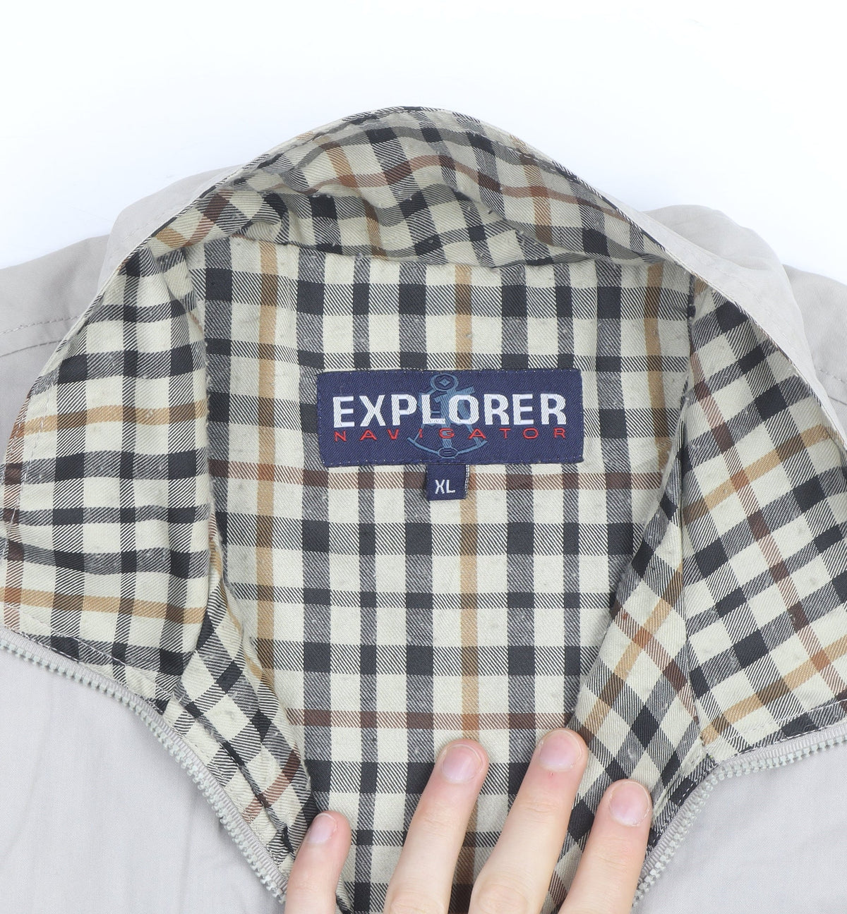Explorer Navigator Men's Beige Cotton XL Bodywarmer Waistcoat