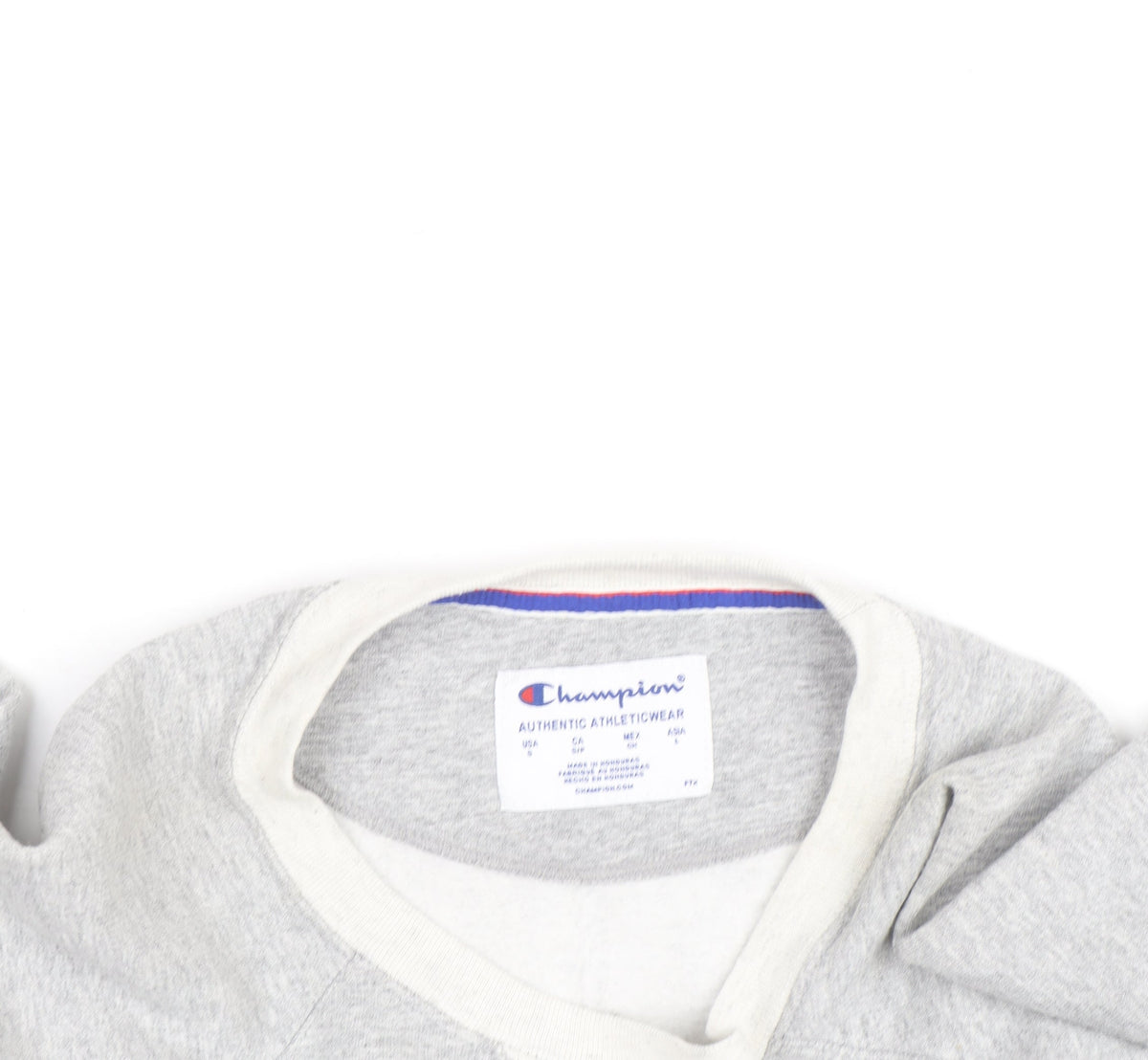 Champion Men's Grey Crew Neck Pullover Sweatshirt M