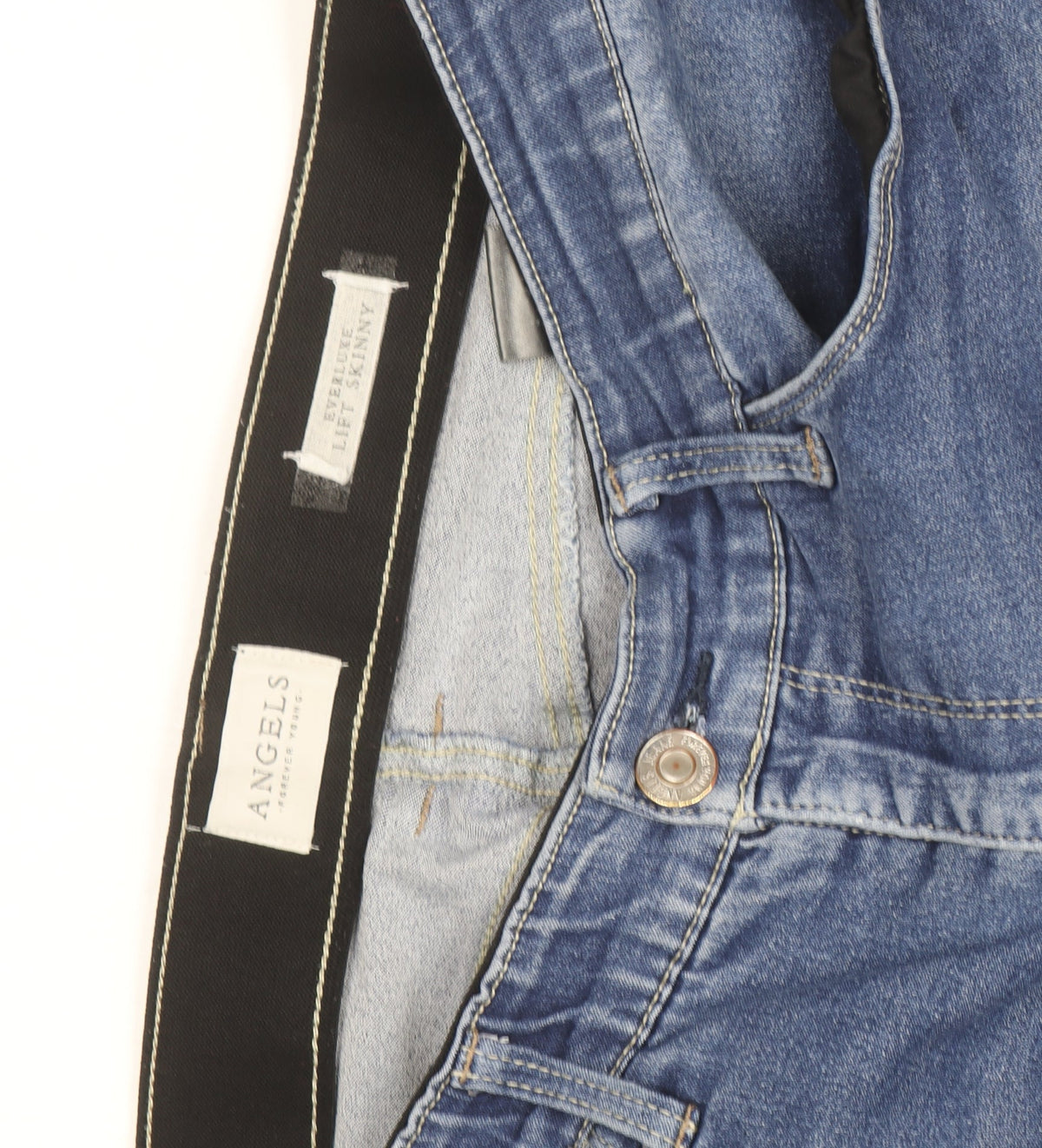 Angels Women Blue Everblue Lift Skinny Stretch Jeans Size 14