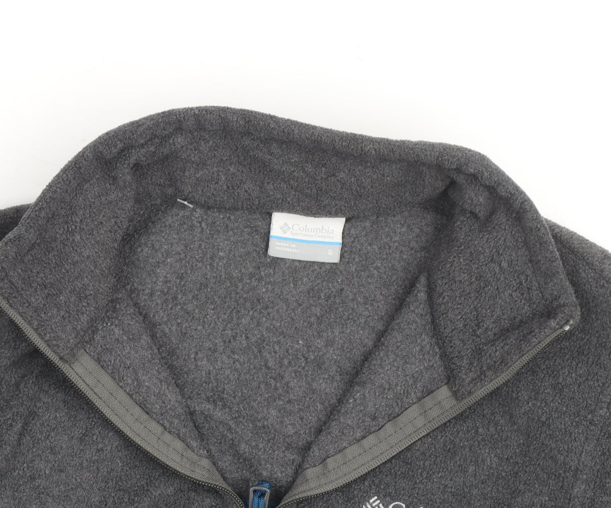 Columbia Men's Blue Grey Fleece Full Zip Active Jacket Size S