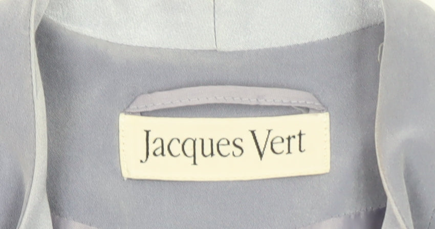 Jacques Vert Women's Lilac Single-Breasted Long Blazer Size 16