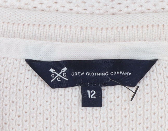 Crew Clothing Womens Beige Size 12 Knit Jumper