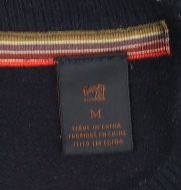 Scotch & Soda Men's Navy Blue Medium Crew Neck Pullover Jumper