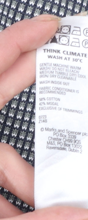 Marks & Spencer Autograph Men's Grey Collared Long Sleeve Pullover Jumper M