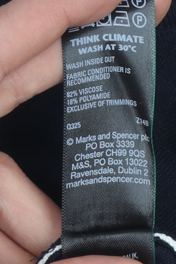 Marks & Spencer Women's Blue XL Viscose Tank Top
