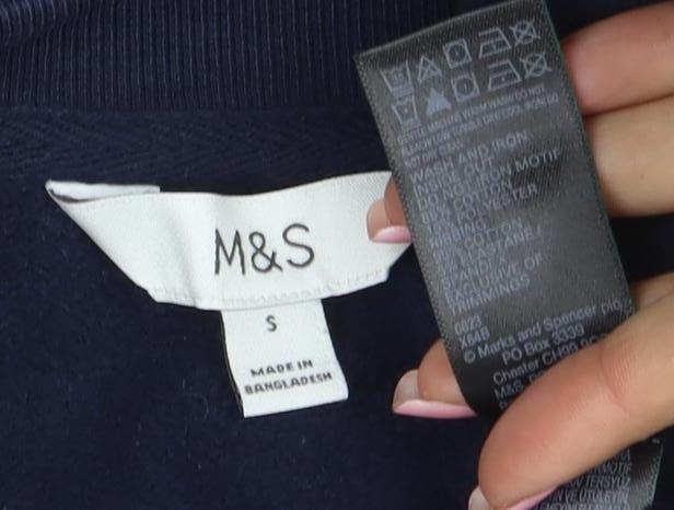 Marks & Spencer Womens Navy Malibu California Sweatshirt S