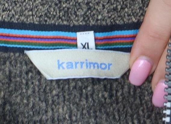 Karrimor Women’s Brown XL 1/2 Zip Fleece Pullover Sweatshirt