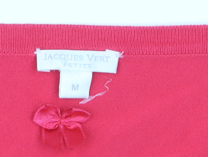 Jacques Vert Women’s Pink Petite Cardigan Medium Viscose Blend